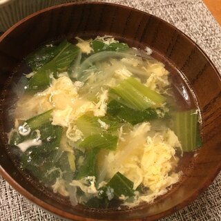青梗菜の中華スープ